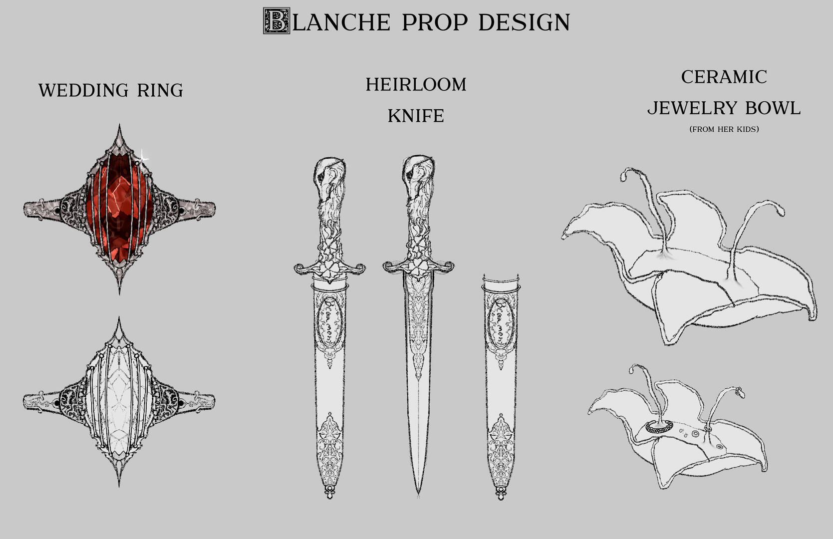 Blanche Prop Design 【Divine Vows of the Damned】