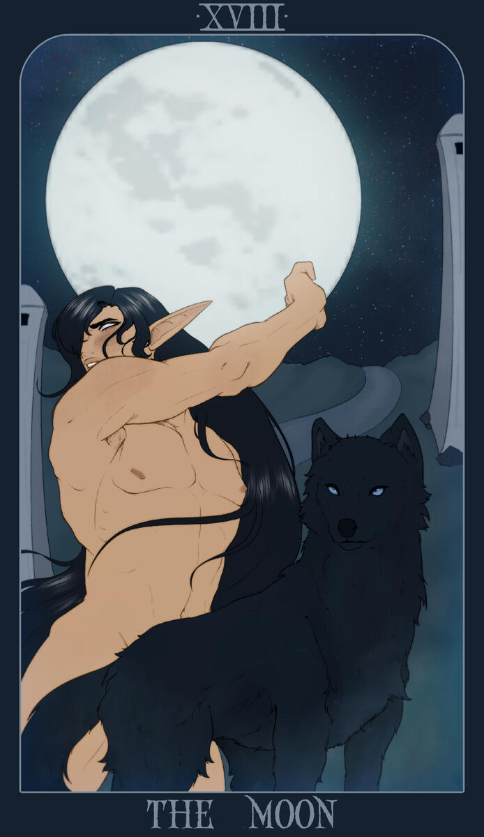 The Moon Tarot Card (Malpion)