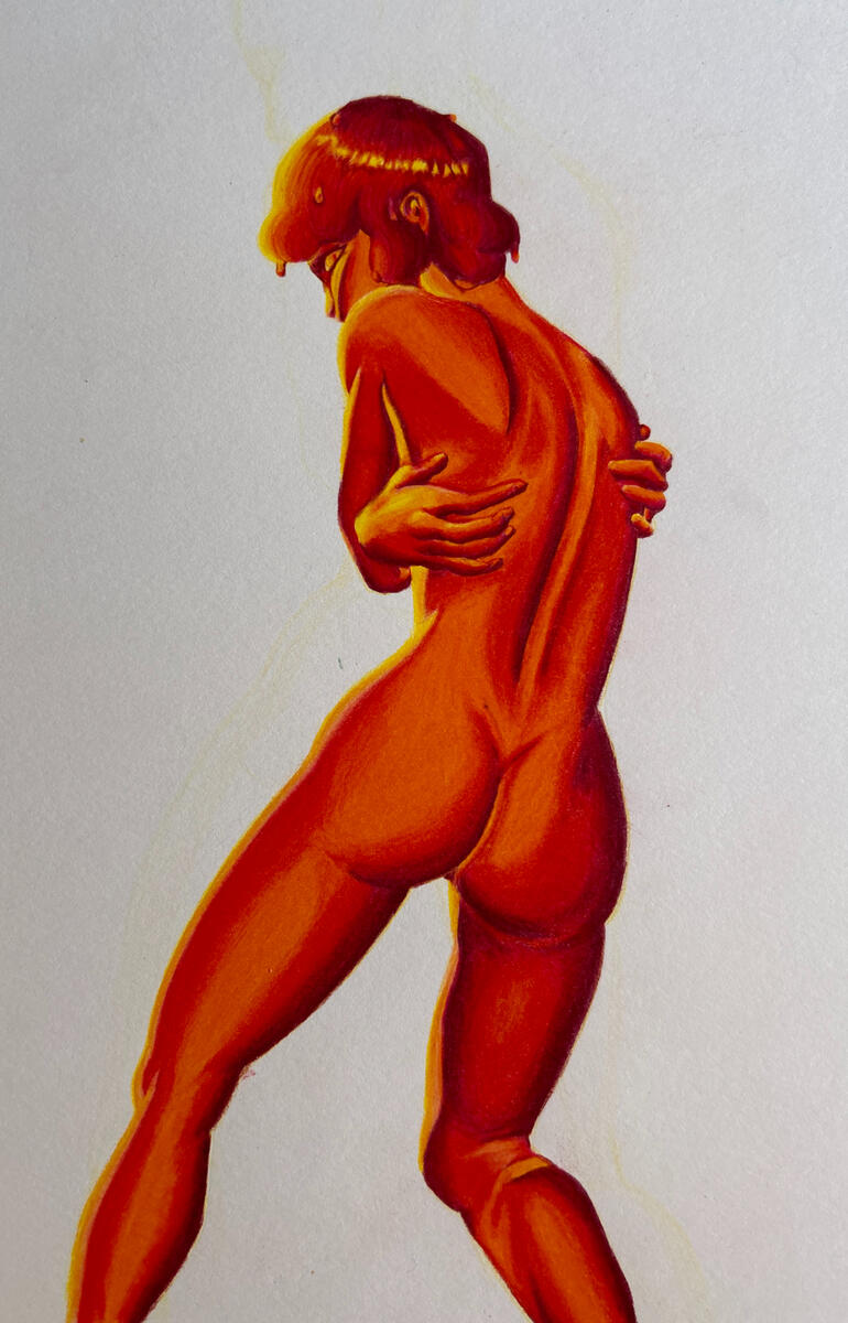 Icarus Colored Pencil