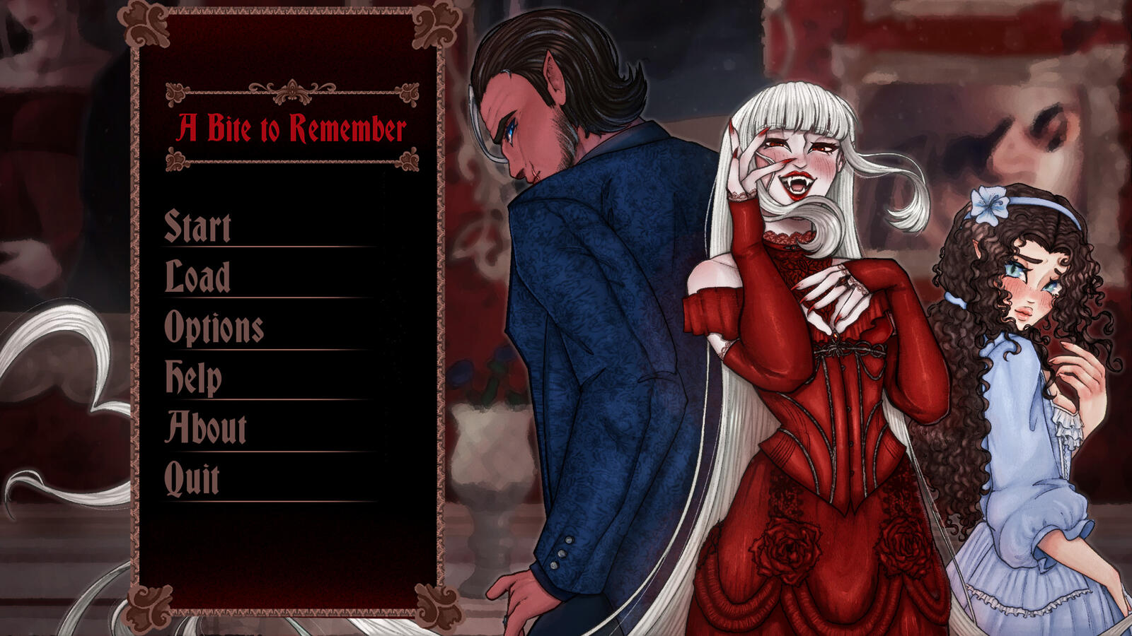 A Bite to Remember Dating Simulator Visual Novel 【Divine Vows of the Damned】