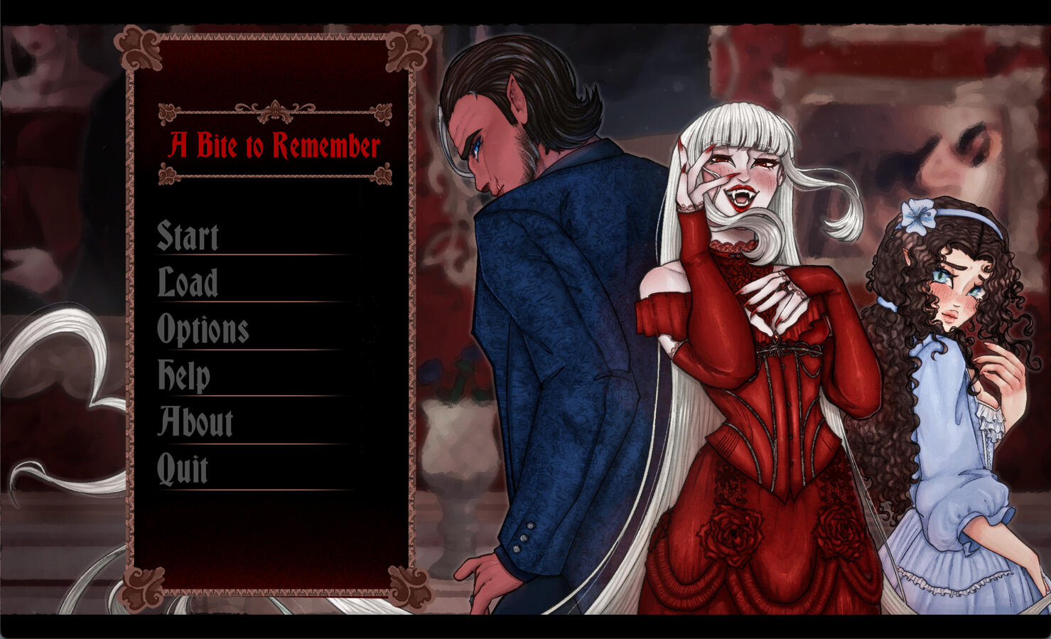 A Bite to Remember Dating Simulator Visual Novel 【Divine Vows of the Damned】