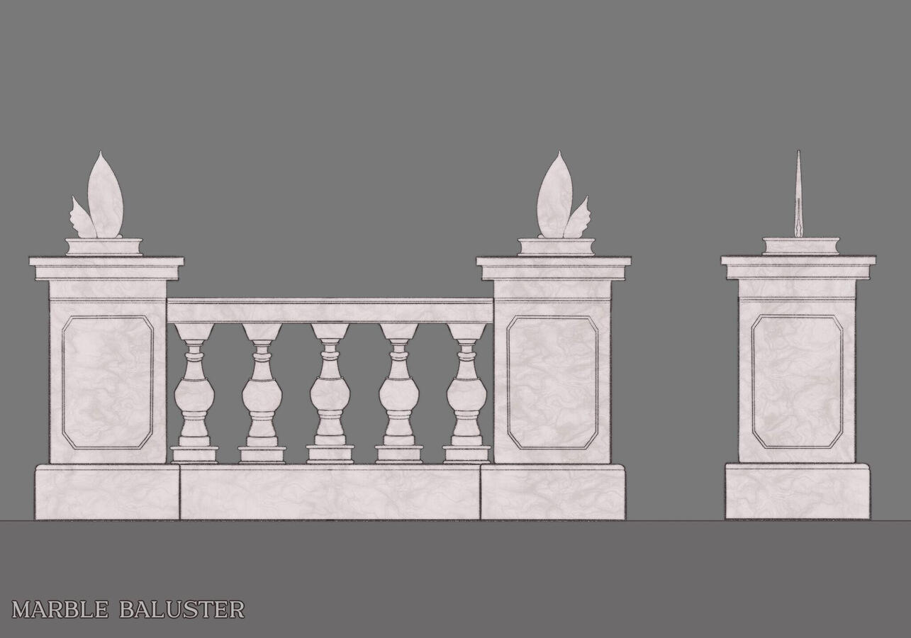 Balustrade Concept【Marble Sculpture Garden】
