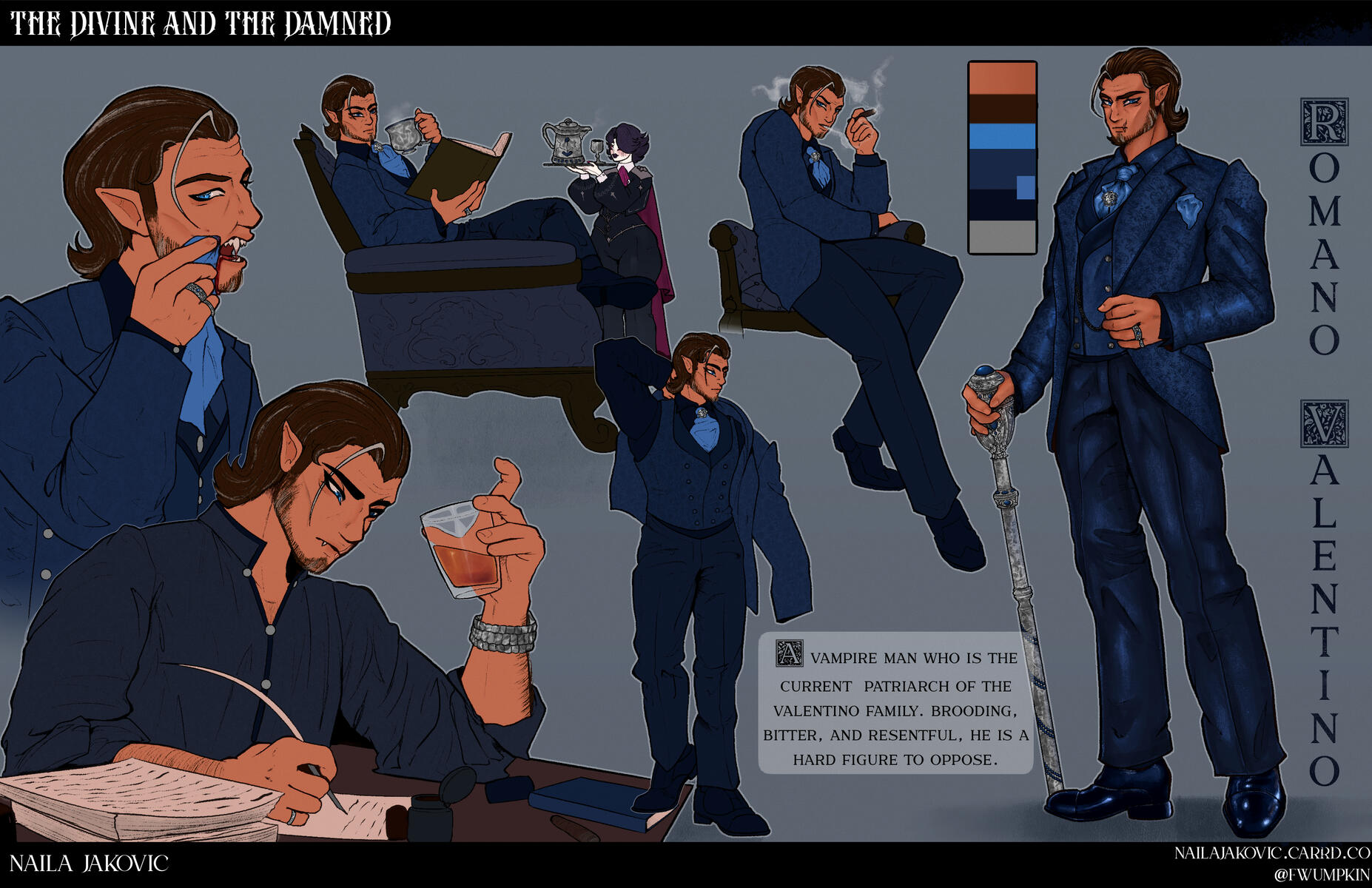 The Divine and the Damned - Romano Valentino Sheet