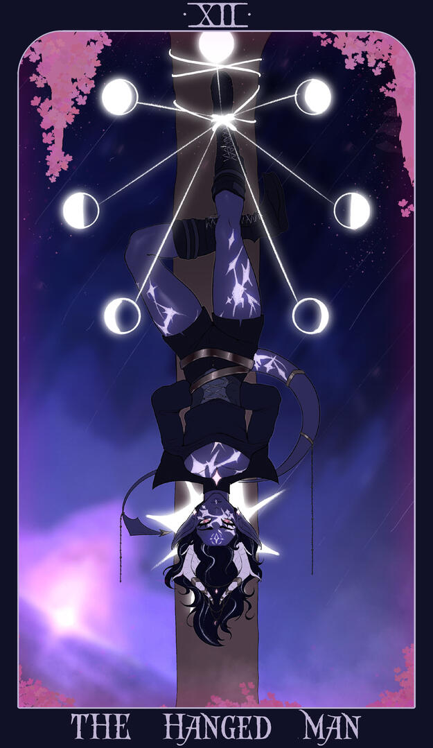 The Hanged Man Tarot Card (Abyzou)ใFates Drawn by Herใ