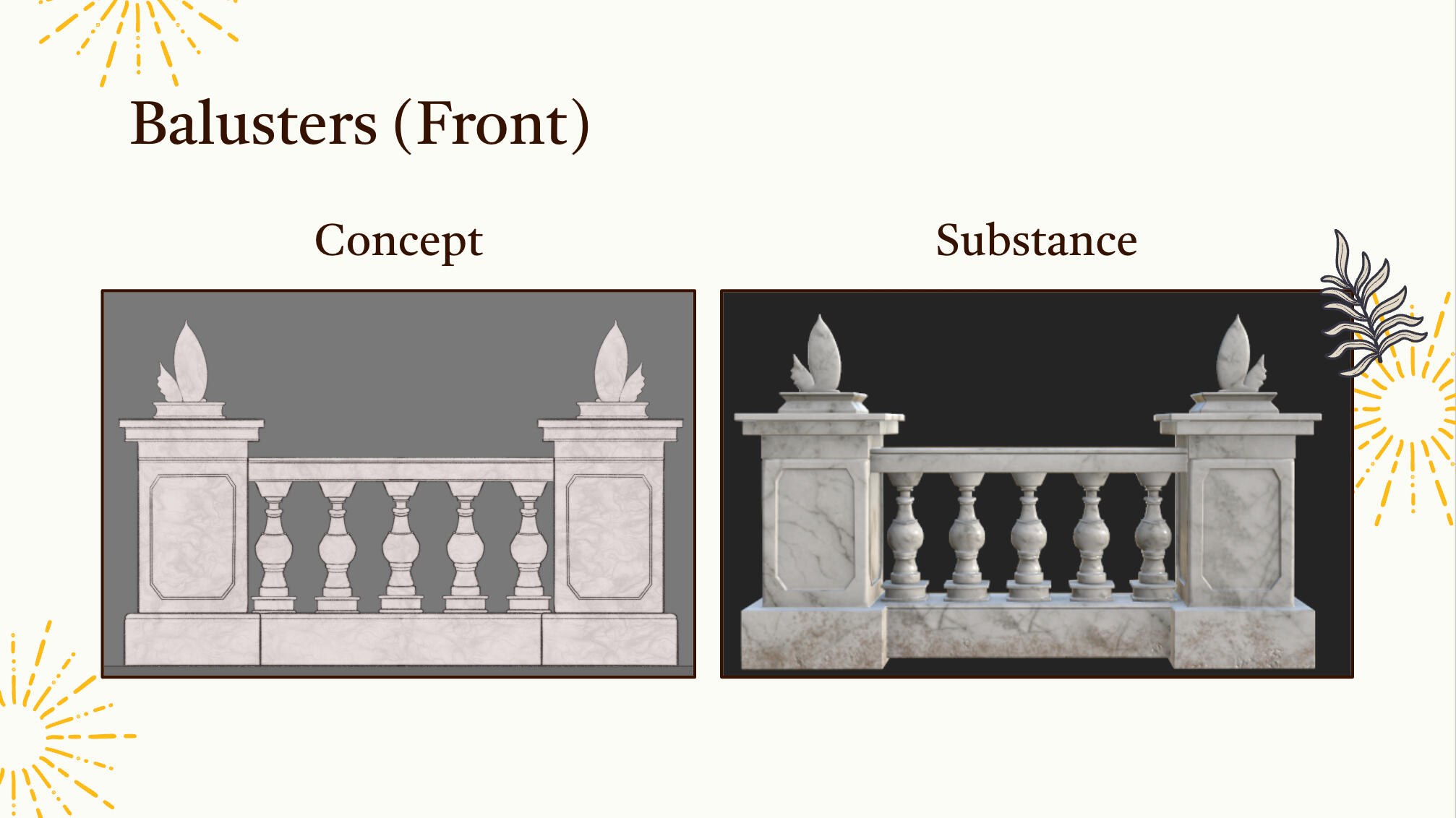 Marble Sculpture Garden - Baluster Model