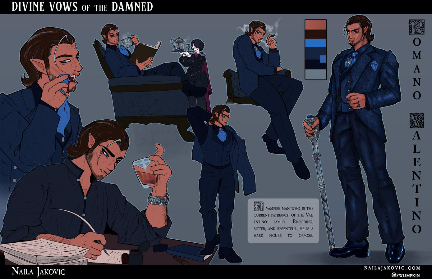 Romano Valentino reference sheet