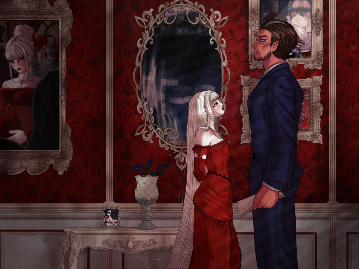"Evening Entertainment" Illustration